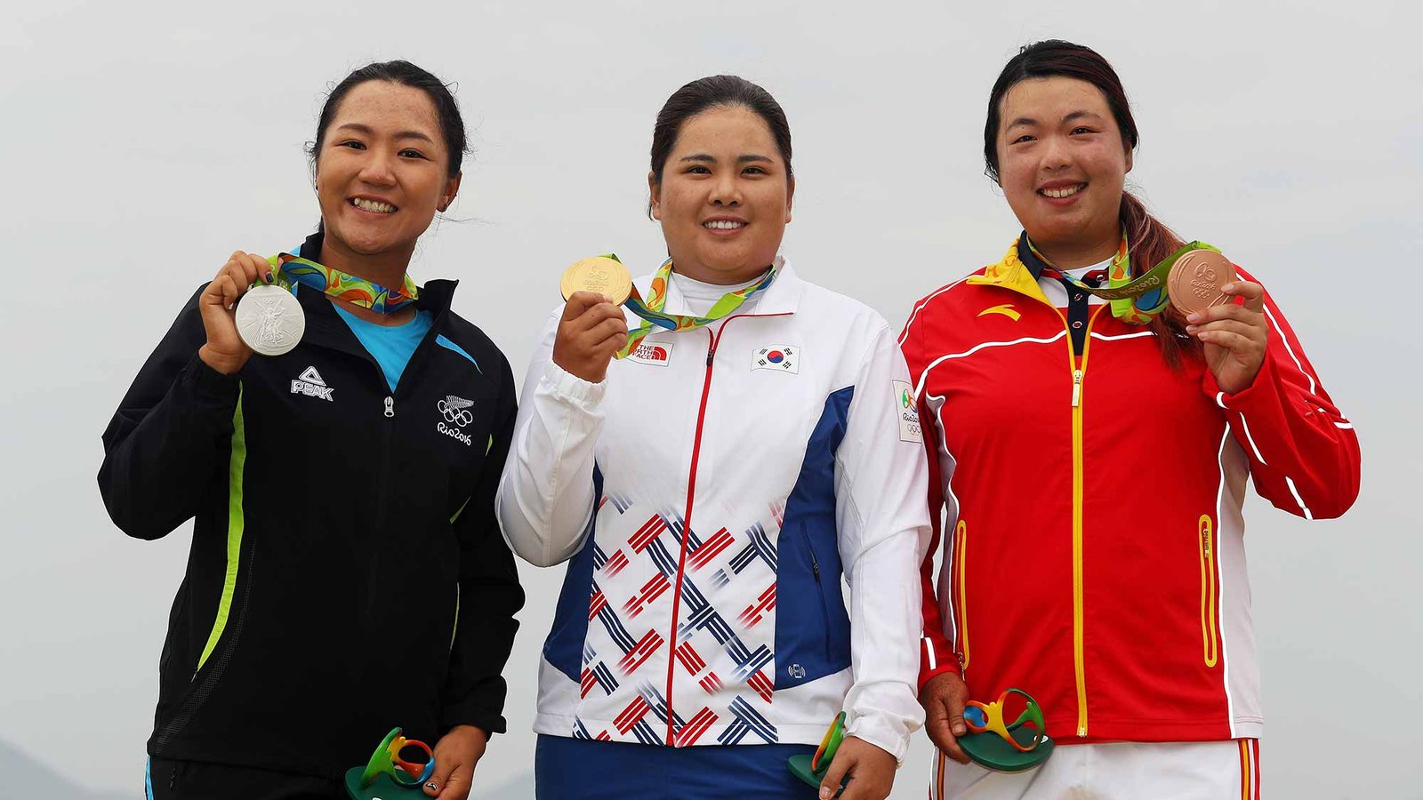 Lydia Ko, Inbee Park and Shanshan Feng