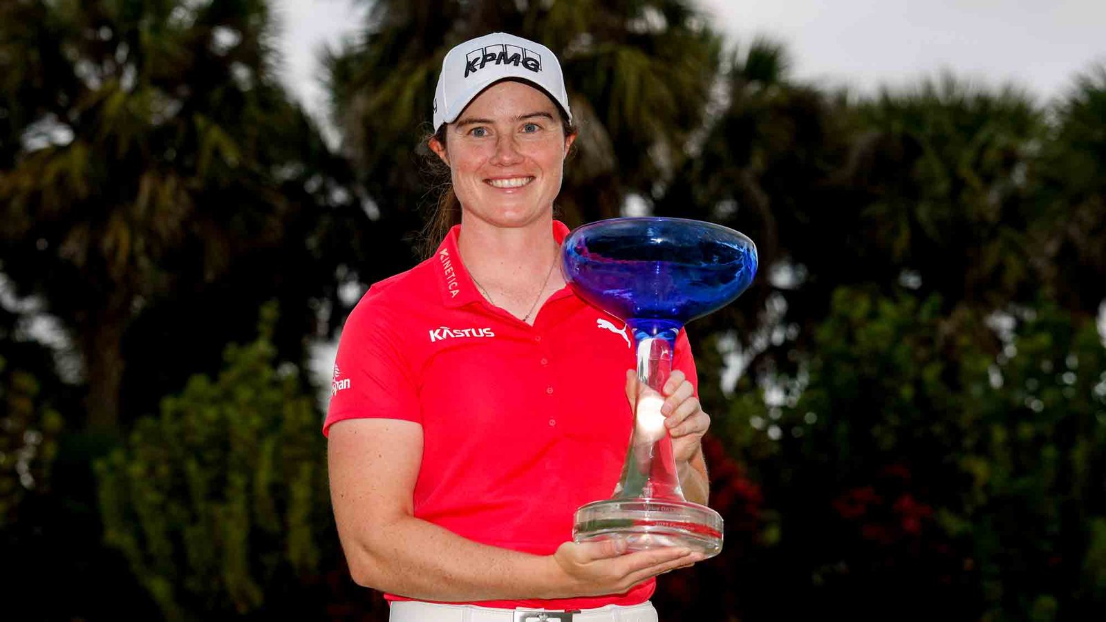 Leona Maguire with Drive On trophy