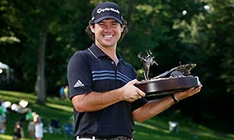 Brian Harman with Deere trophy