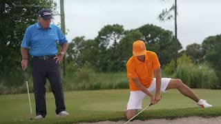 Butch with Rickie on knees beside bunker