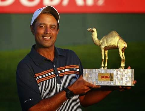 Arjun Atwal with trophy