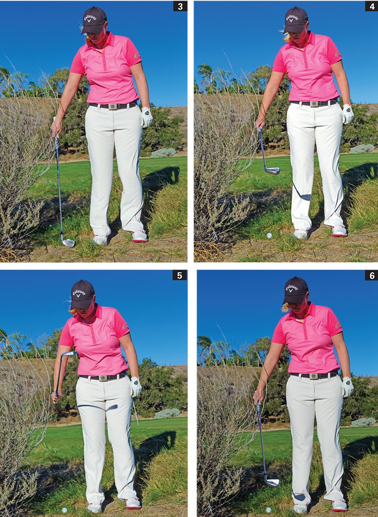 Using your wrist for a backward shot