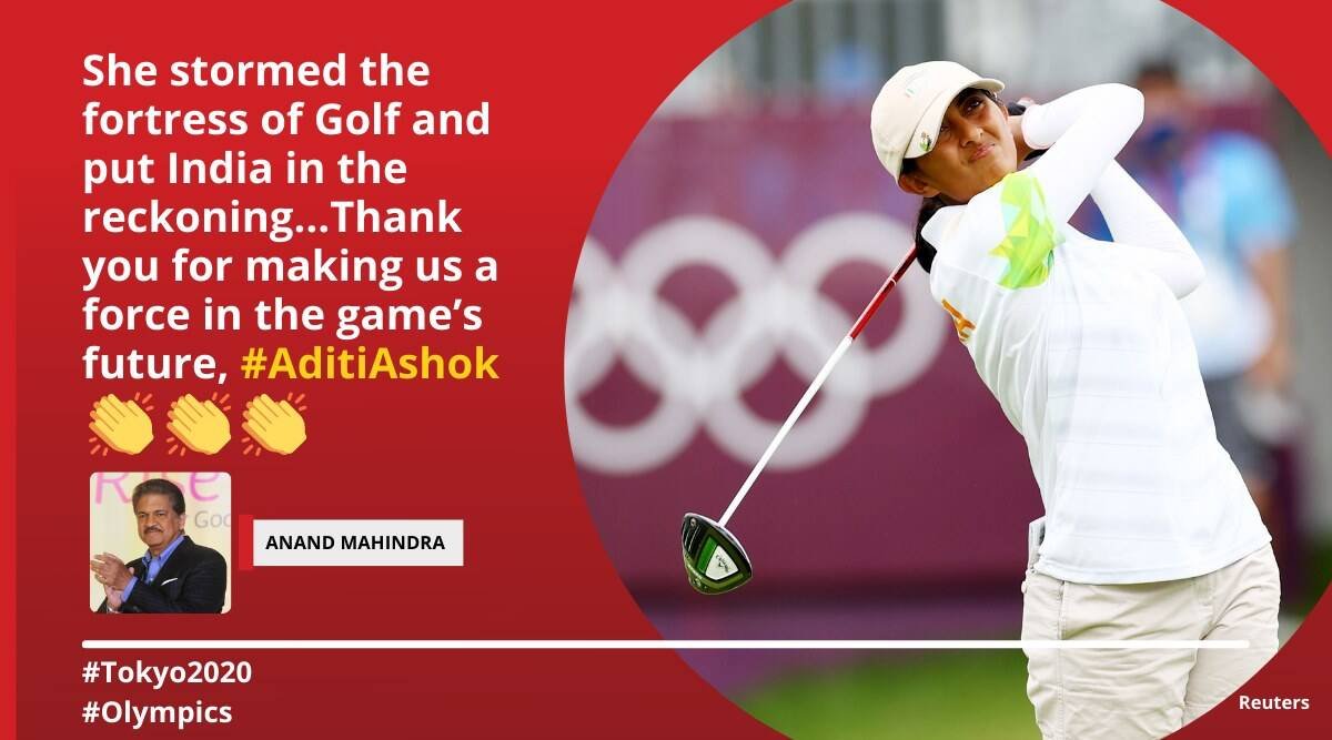 Aditi recognized by the Indian Express