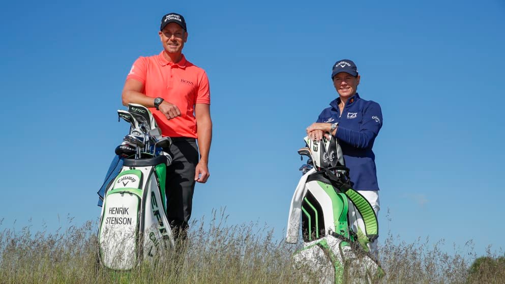 Henrik Stenson and Annika Sorenstam