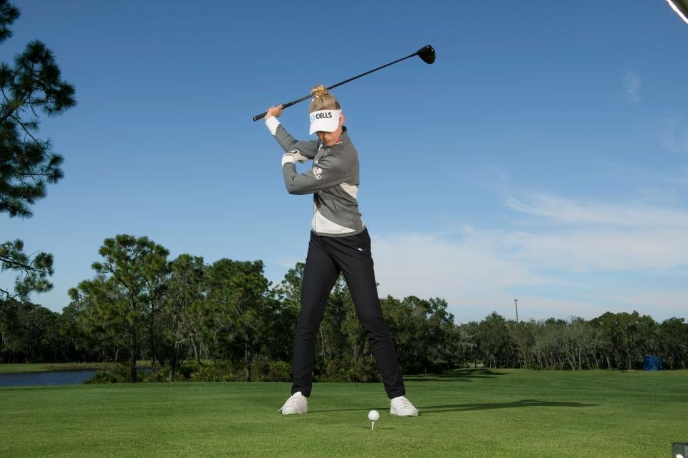 Nelly Korda shows her power position