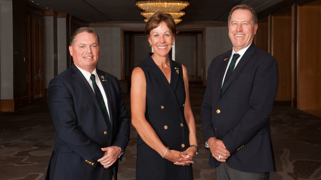 New PGA officers Jim Richerson, Suzy Whaley and John Lindert