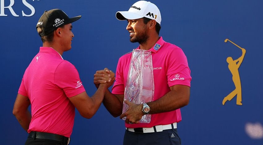 Rickie Fowler and Jason Day at the 2016 PLAYERS