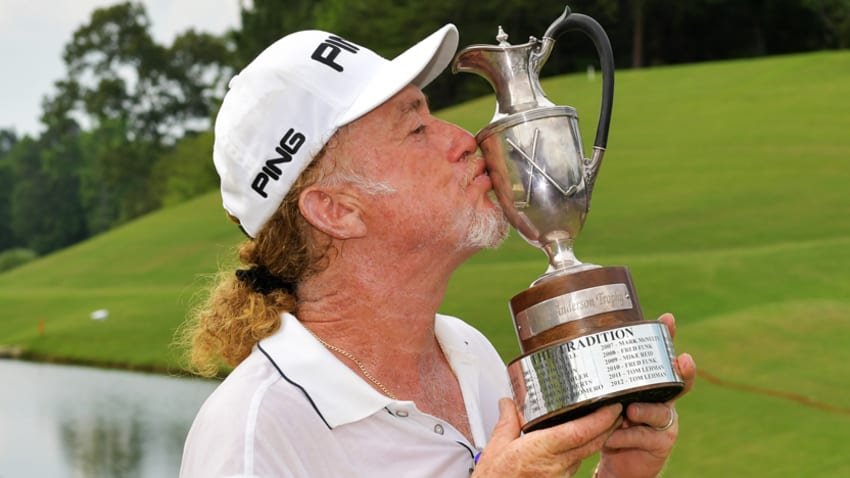 Defending champion Miguel Angel Jimenez