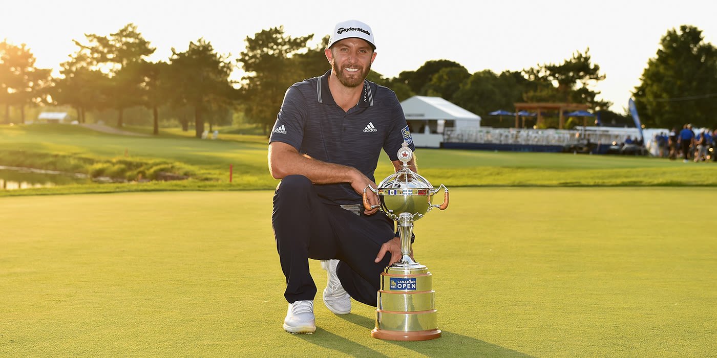 Defending champion Dustin Johnson