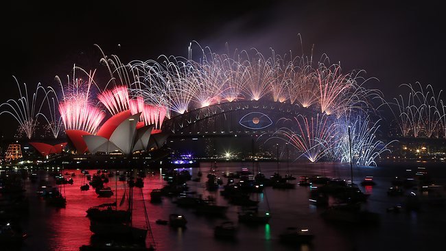 2014 fireworks in Sydney AU
