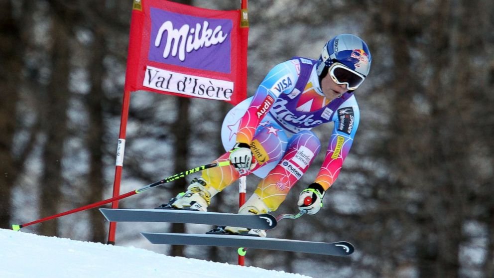 Lindsey Vonn in action