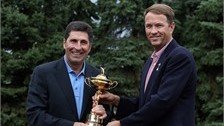 2012 Ryder Cup captains José María Olazábal and Davis Love III