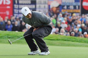 One of Tiger's rare misses on Sunday