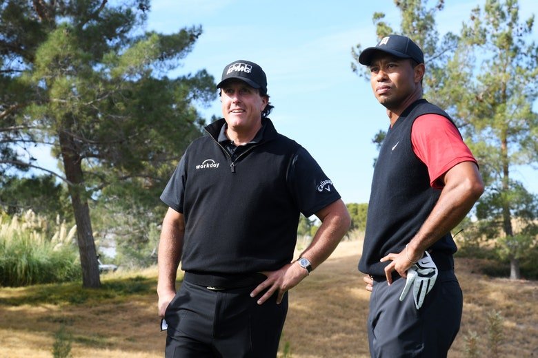 Phil Mickelson and Tiger Woods