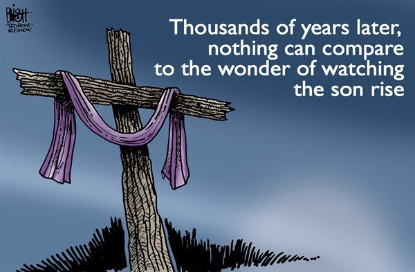 Randy Bish Easter cartoon
