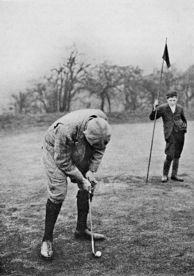 Vardon's putting stroke, as seen from his rightt