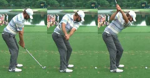Sequence of Lucas Glover hand positions