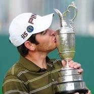 Louis Oosthuizen with the Claret Jug