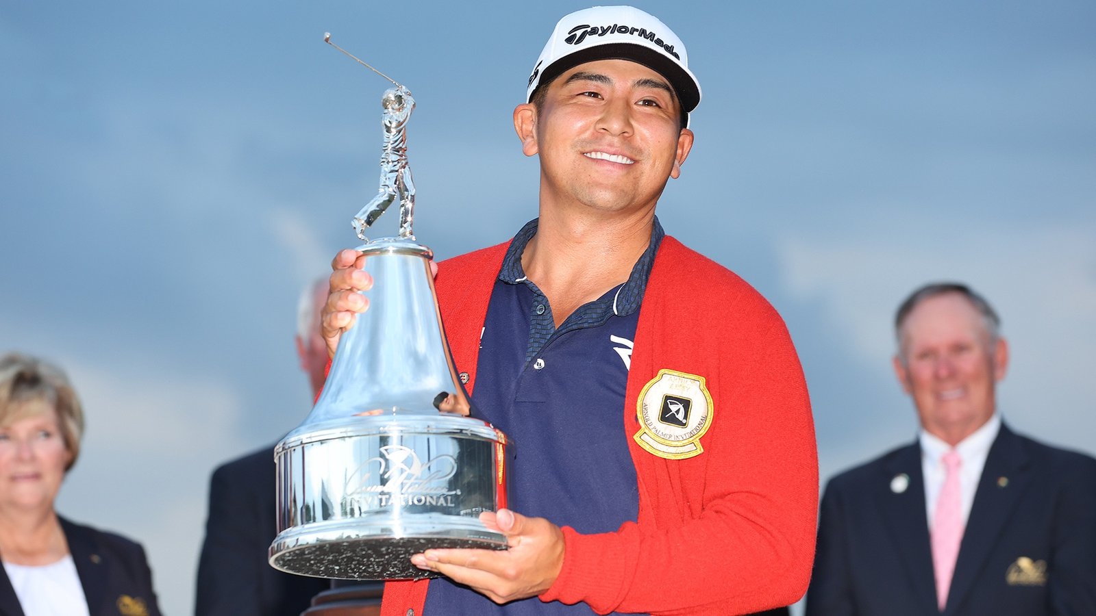 Kurt Kitayama with API trophy and sweater