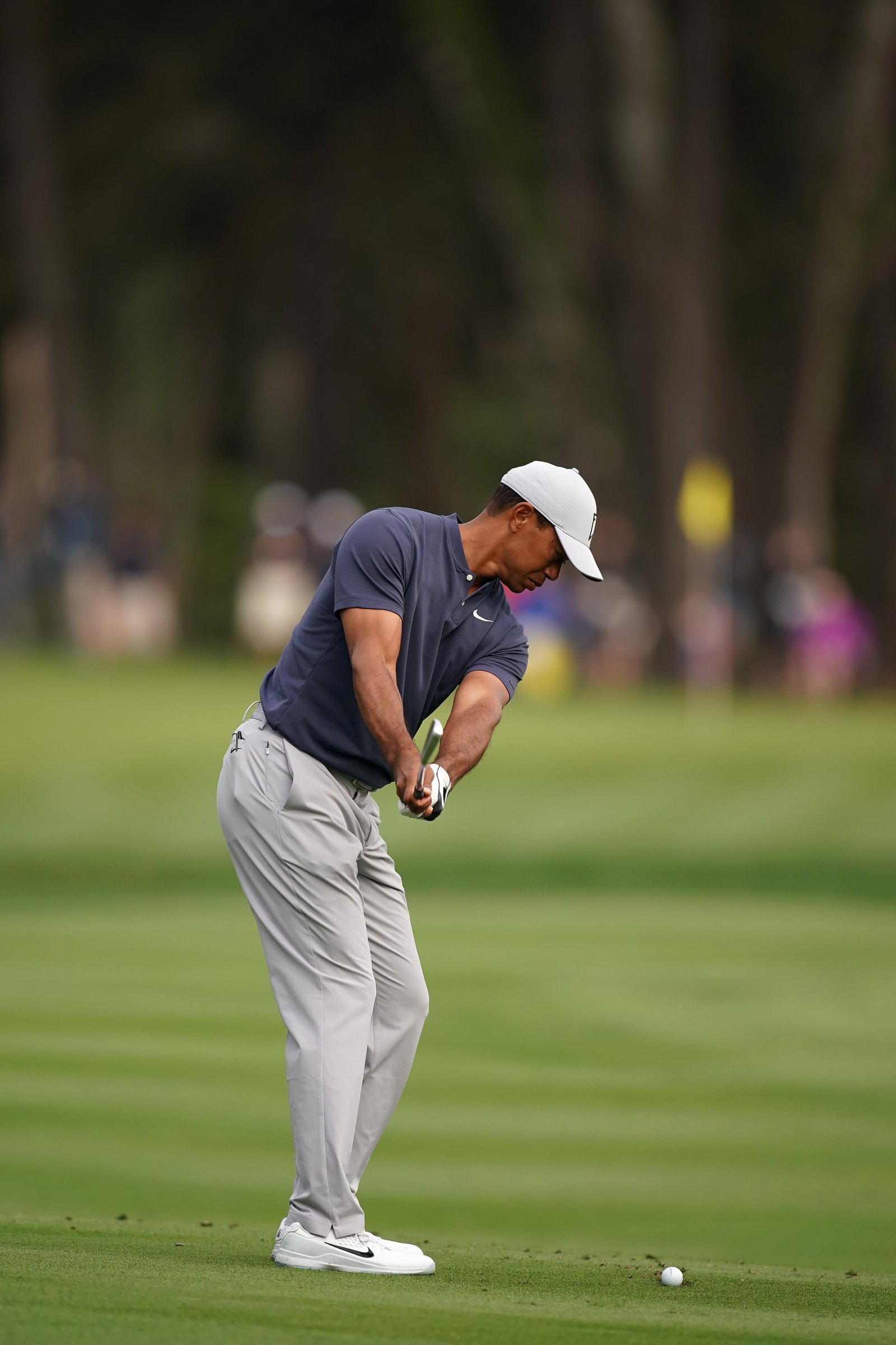 Tiger at waist high in his backswing
