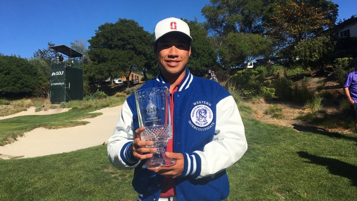 Western Intercollegiate individual champion Isaiah Salinda