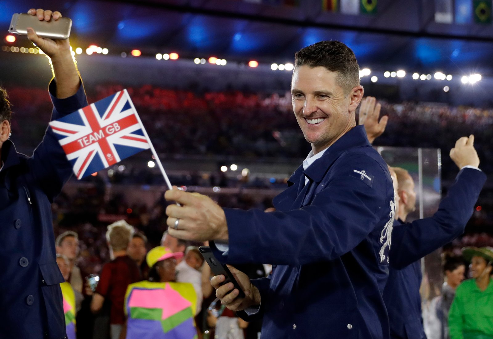 Justin Rose at Rio opening ceremonies